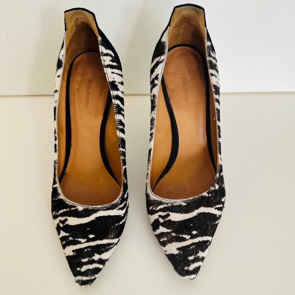 Isabel Marant calf  hair zebra pumps size 37 (7) - Picture 1 of 6